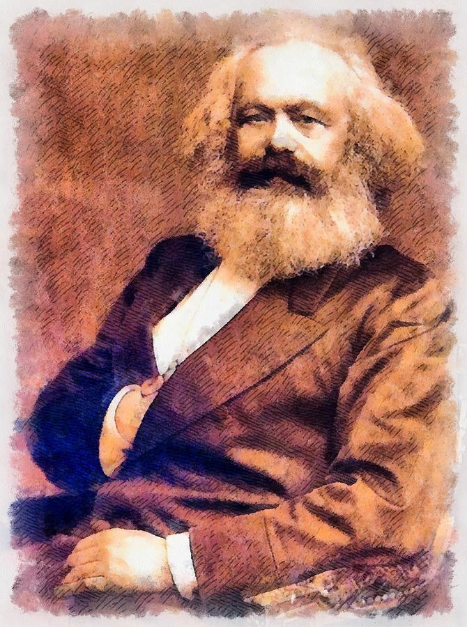 Karl Marx Painting by Esoterica Art Agency - Fine Art America