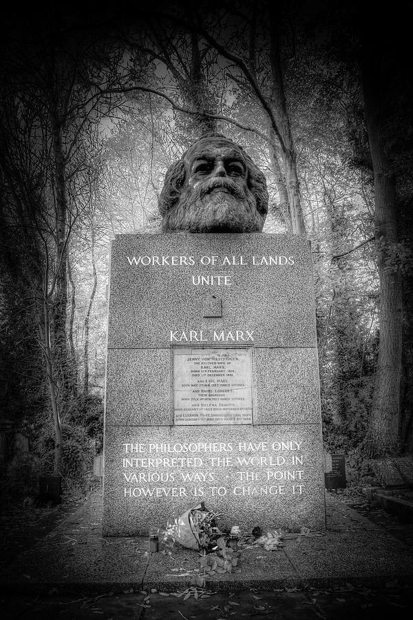 Karl Marx Memorial London Photograph by David Pyatt
