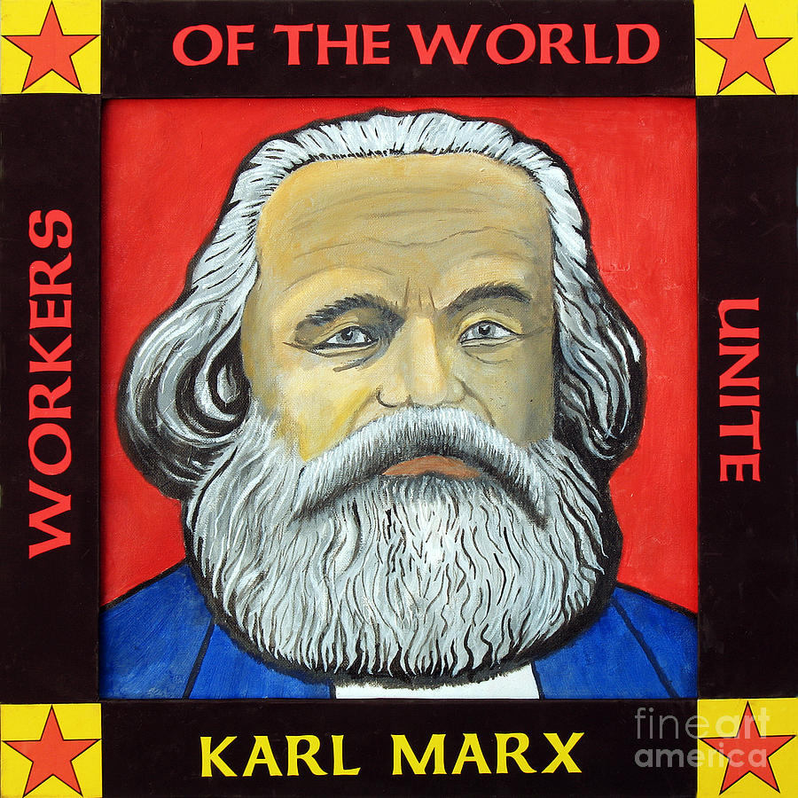 Karl Marx Painting by Paul Helm