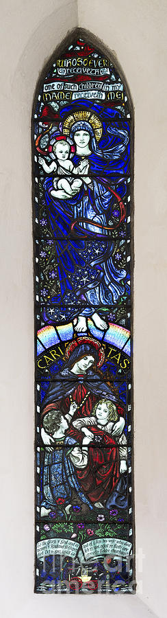 Jesus Christ Photograph - Karl Parsons Stained Glass Window Bibury by Tim Gainey