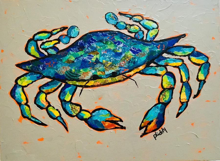 Karl the Crab Painting by Phiddy Webb
