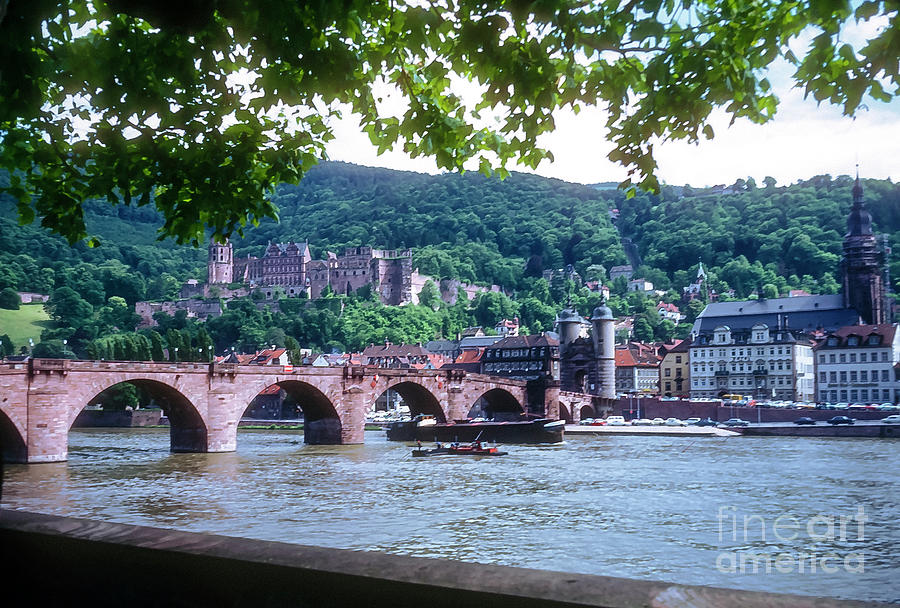 Karl Theodor Bridge and Heidelberg Castle  Photograph by Bob Phillips