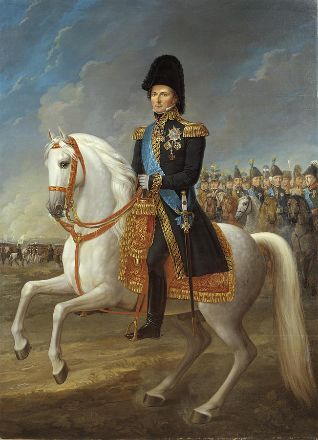 Karl XIV Johan, King of Sweden and Norway Painting by Fredric Westin
