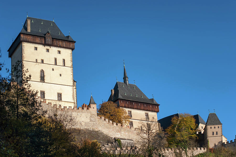 Karlstein Castle with Main Tower Photograph by Jenny Rainbow
