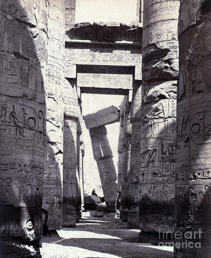 Karnak, Great Hypostyle Hall, 19th Photograph by Science Source