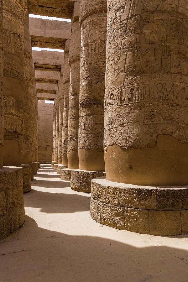 Karnak Pillars Photograph by Sake Van Pelt | Fine Art America