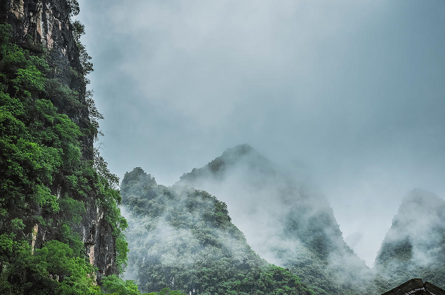 Karst mountains rural scenery Photograph by Carl Ning - Fine Art America