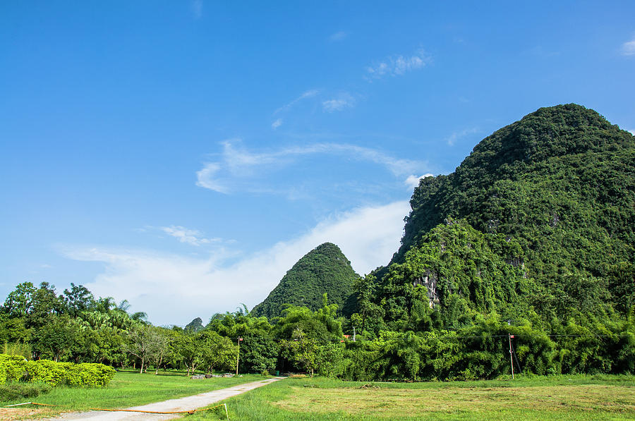 Karst mountains scenery Photograph by Carl Ning