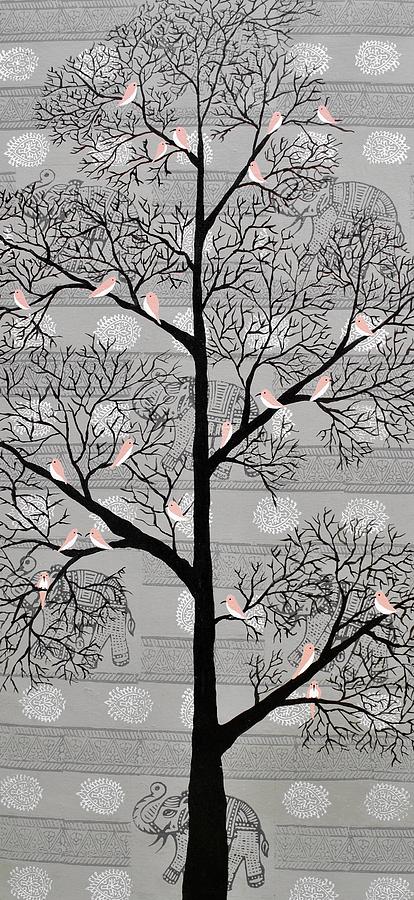 Tree Painting - Karvabham by Sumit Mehndiratta