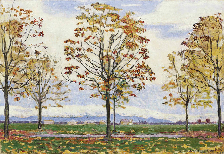 Ferdinand Hodler Painting - Kastanienallee bei Biberist by Ferdinand Hodler