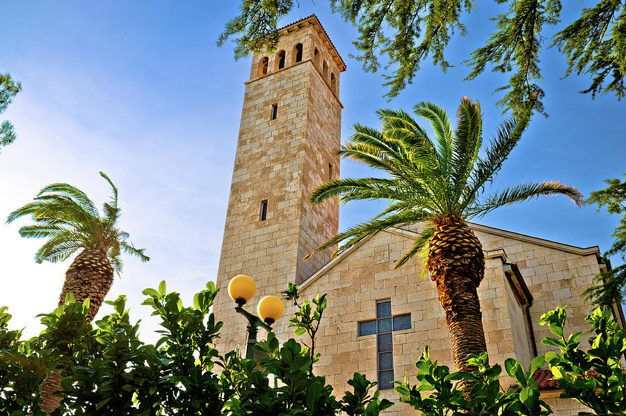 Kastel Sucurac church and mediterranean nature view Photograph by Brch Photography