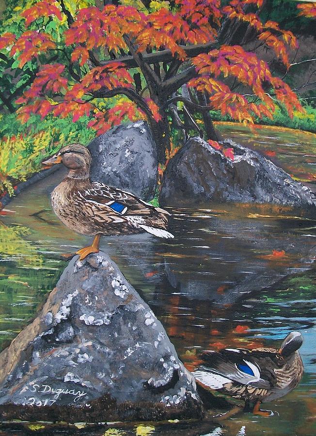 Kasugai Japanese Garden  Painting by Sharon Duguay