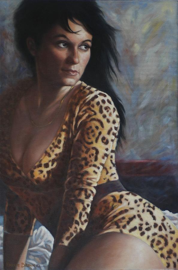 Kat Painting by Harvie Brown