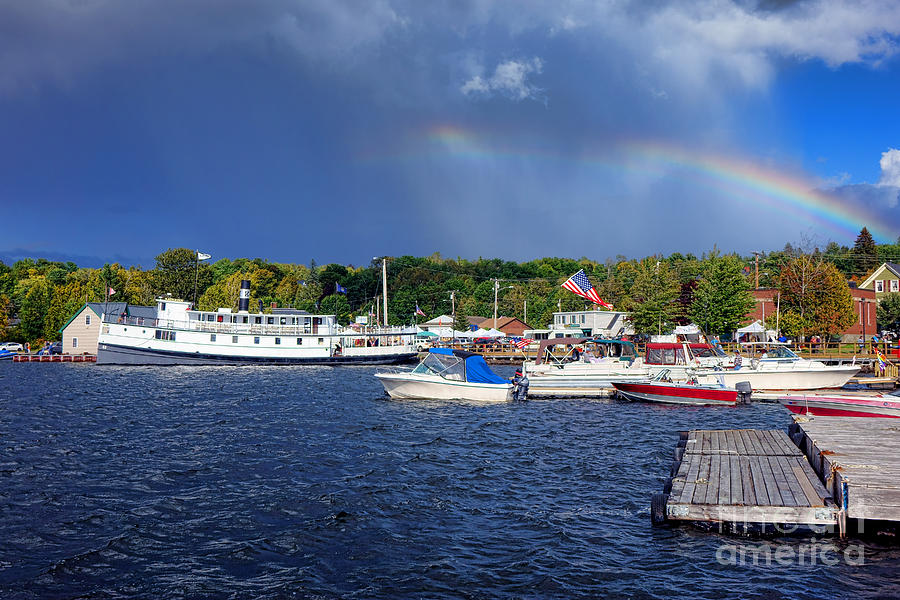 Katahdin Steamboat in Greenville Harbor Photograph by Olivier Le Queinec