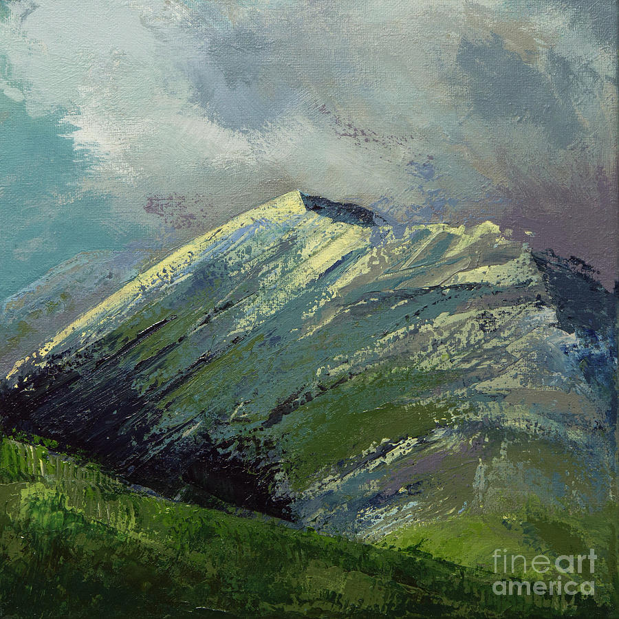SOLD  - Katahdin Storm - SOLD  -  Painting by Susan Cole Kelly Impressions