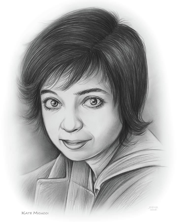 Kate Micucci Drawing by Greg Joens