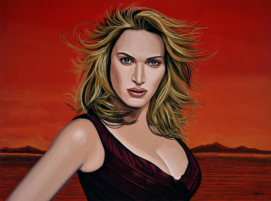 Titanic Movie Painting - Kate Winslet by Paul Meijering