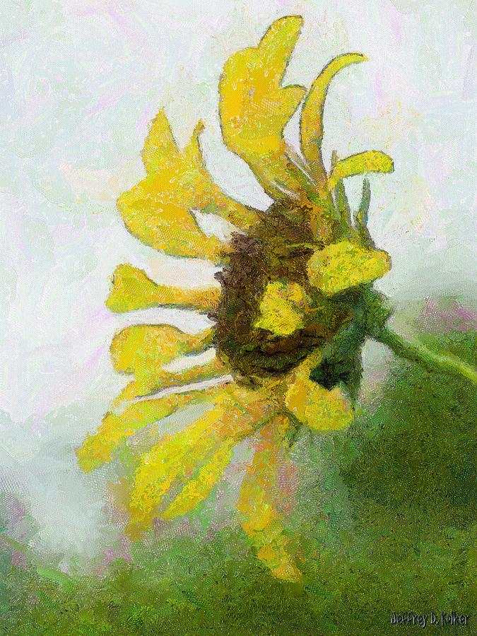 Kates Sunflower Painting by Jeffrey Kolker