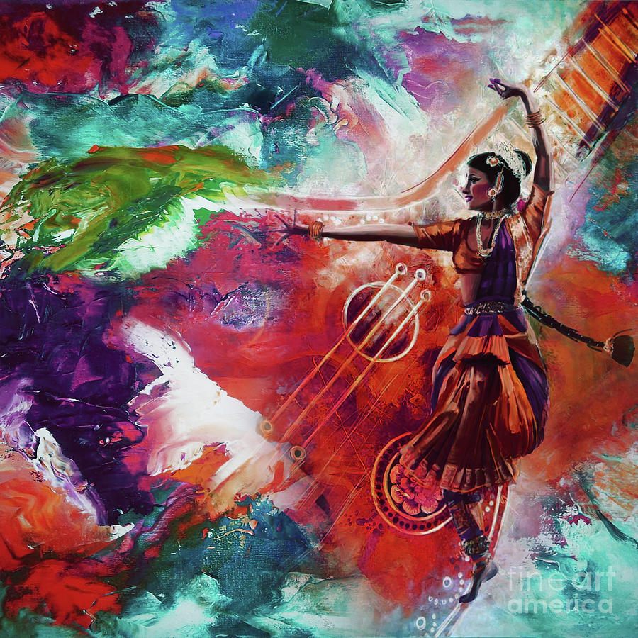 Kathak Dance 99U Painting by Gull G