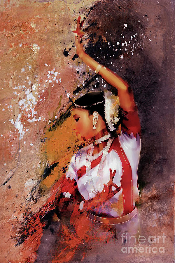 Kathak Dancer 0CV Painting by Gull G