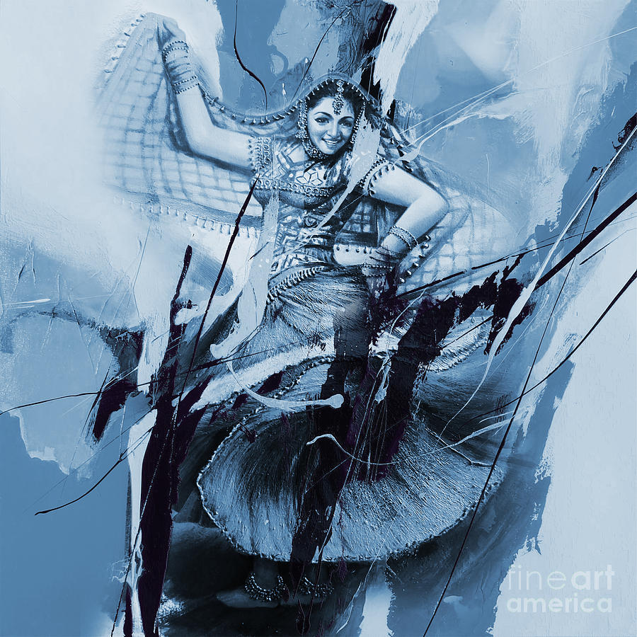 Kathak Dancer 456BO Painting by Gull G