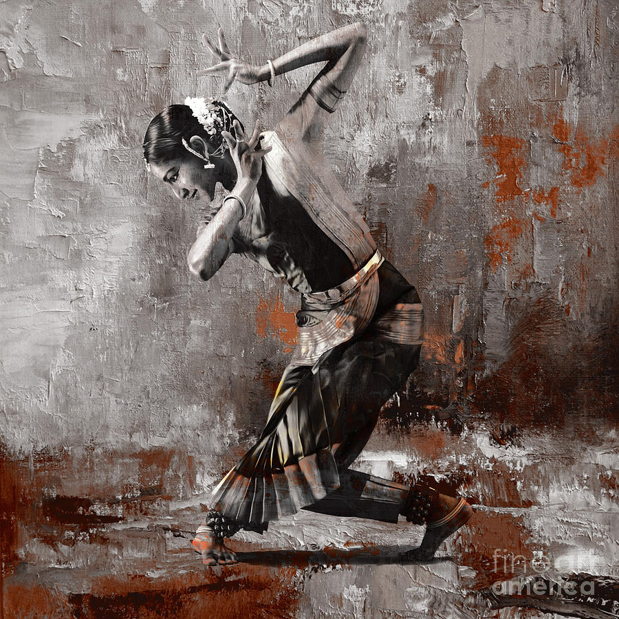 Kathak Dancer A1 Painting by Gull G