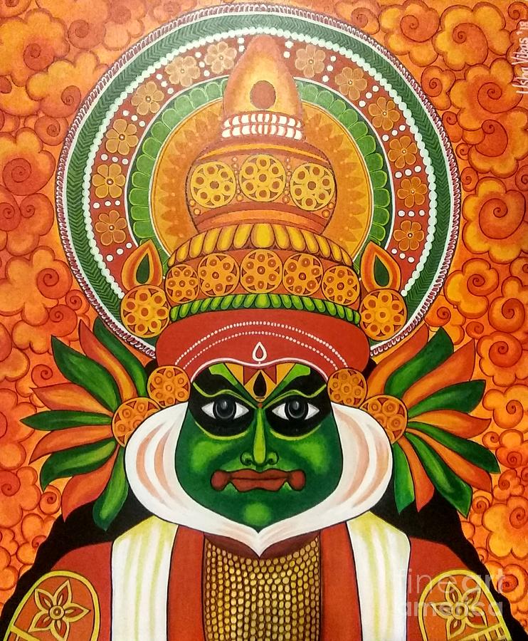 mural painting of kathakali