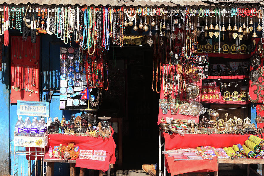 Kathmandu Jewellery Store Photograph by Aidan Moran
