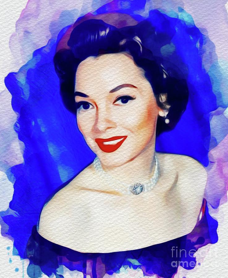 Kathryn Grayson, Vintage Movie Star Painting