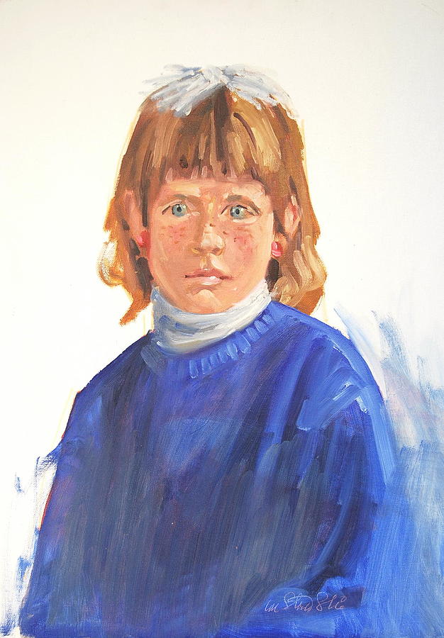 Katie Painting by Len Stomski