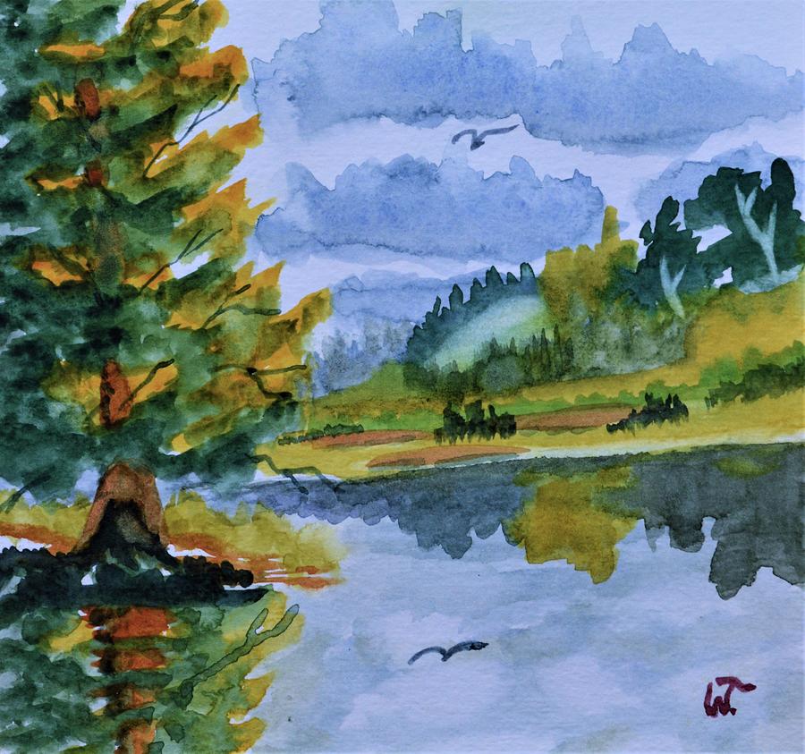 Katies Landing Southbound 3 Painting by Warren Thompson