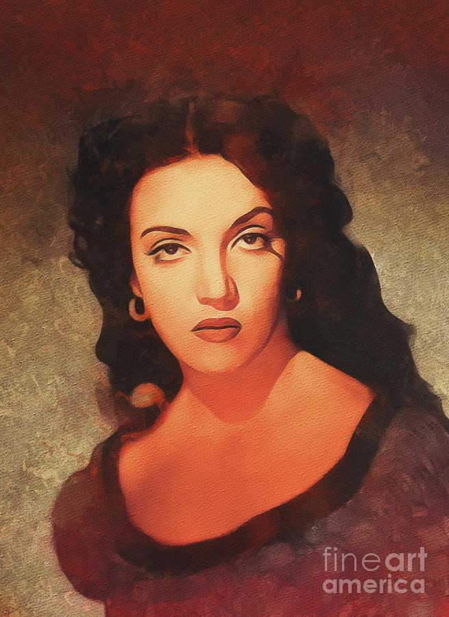 Katy Jurado, Movie Legend Painting