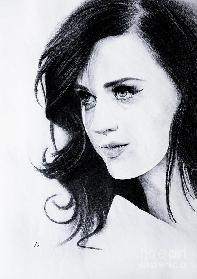 Katy Perry Drawing Outline