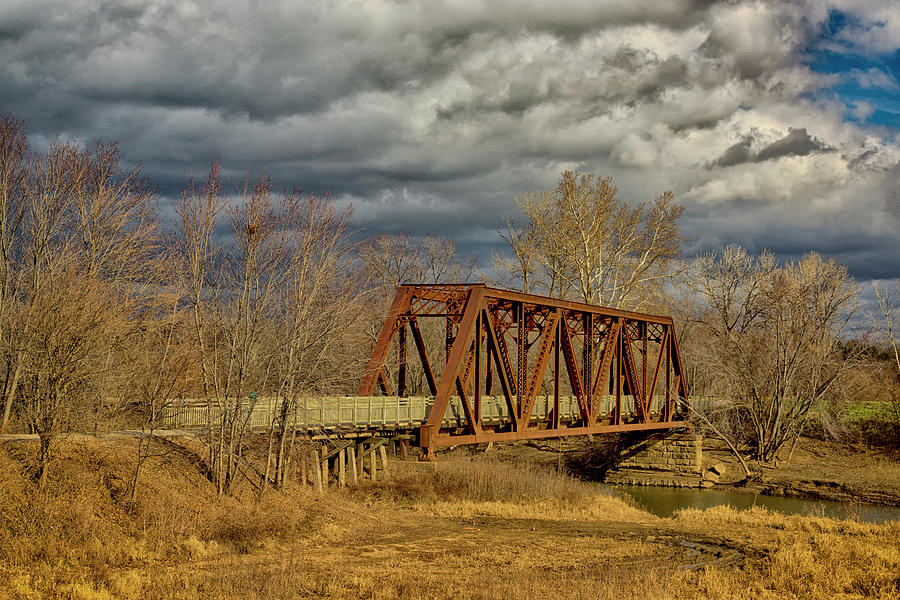 Katy Trail RR Bridge Over Auxvasse Creek DSC09234-1 Photograph by Greg Kluempers
