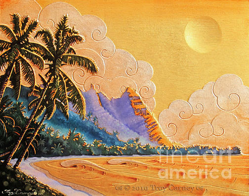 Kauai Painting - Kauai Gold by Troy Carney