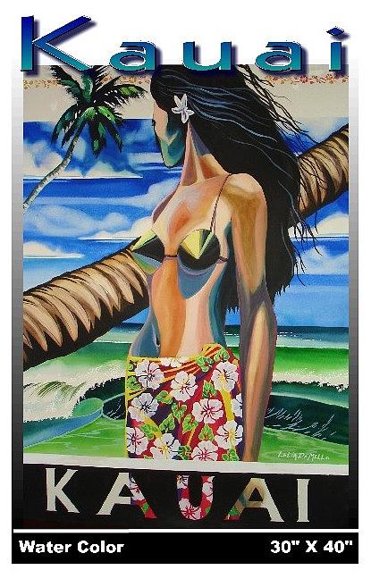 Kauai Painting by Lelia DeMello