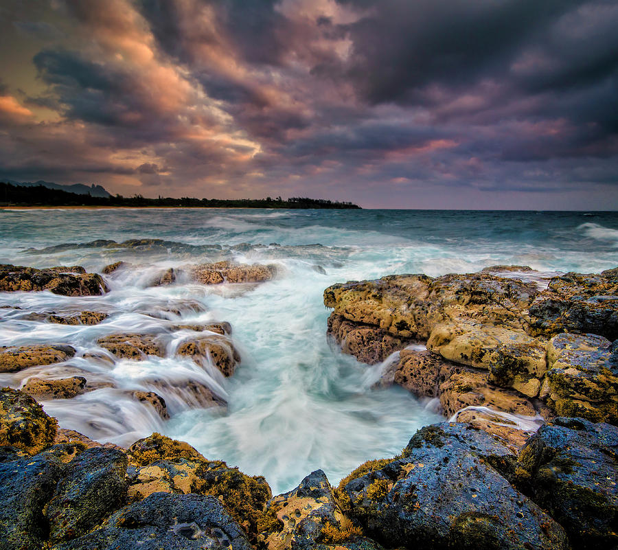 Kauai Ocean Rush Photograph by Michael Ash