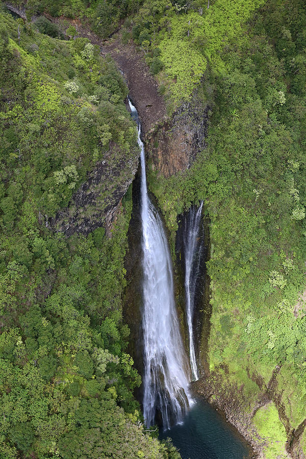 Special Kauai Waterfall Aerial Photograph