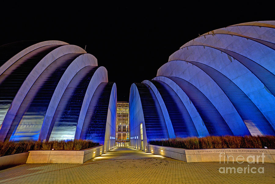 Kauffman Center Tribute to the Royals Photograph by Jean Hutchison