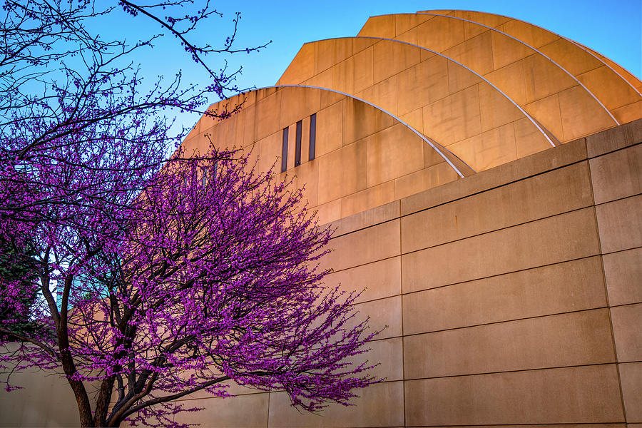 Kauffman Performing Arts Center Architecture In Spring At Sunset - Kansas City Photograph