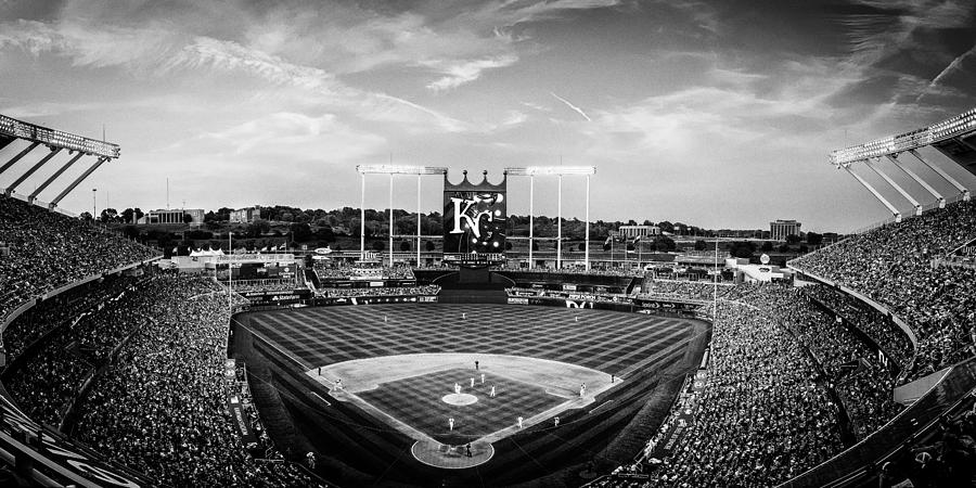 Kauffman Stadium Baseball Stadium Print, Kansas City Royals Baseball