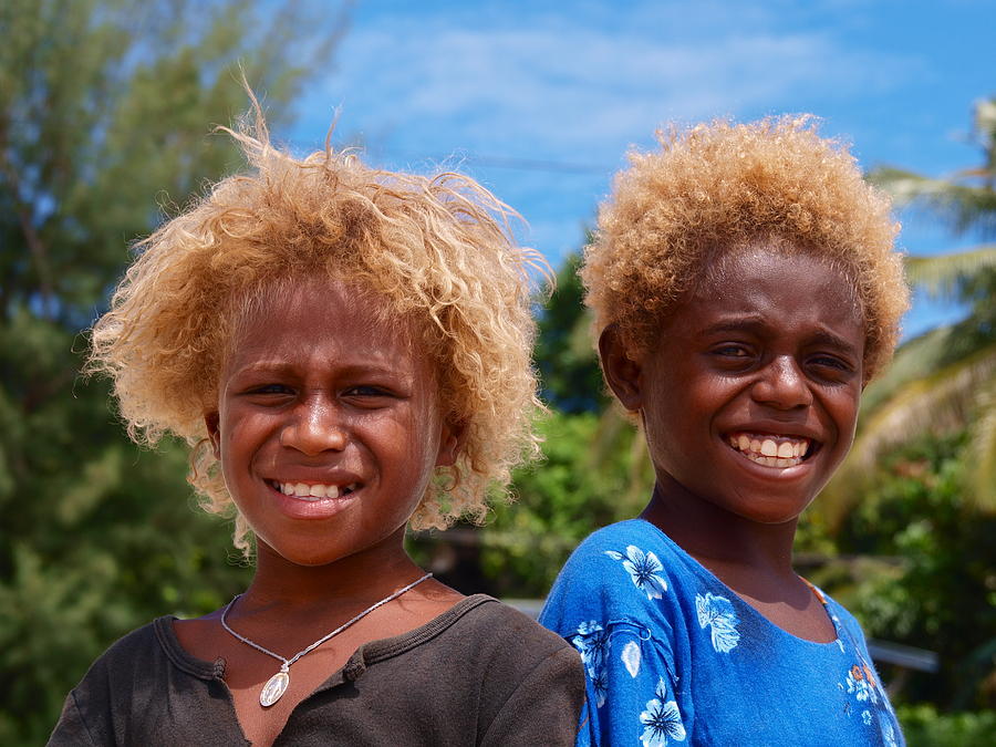 Blonde In Papua New Guinea Photograph By Per Lidvall