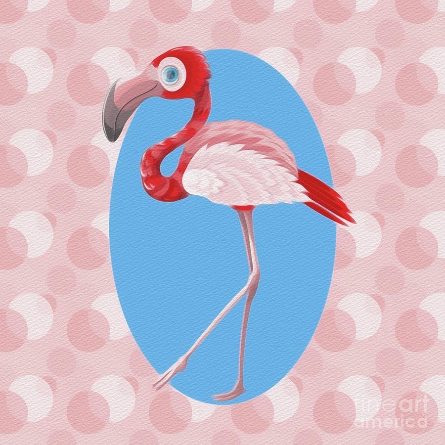 Kawaii Cute Flamingo Painting by Esoterica Art Agency - Fine Art America