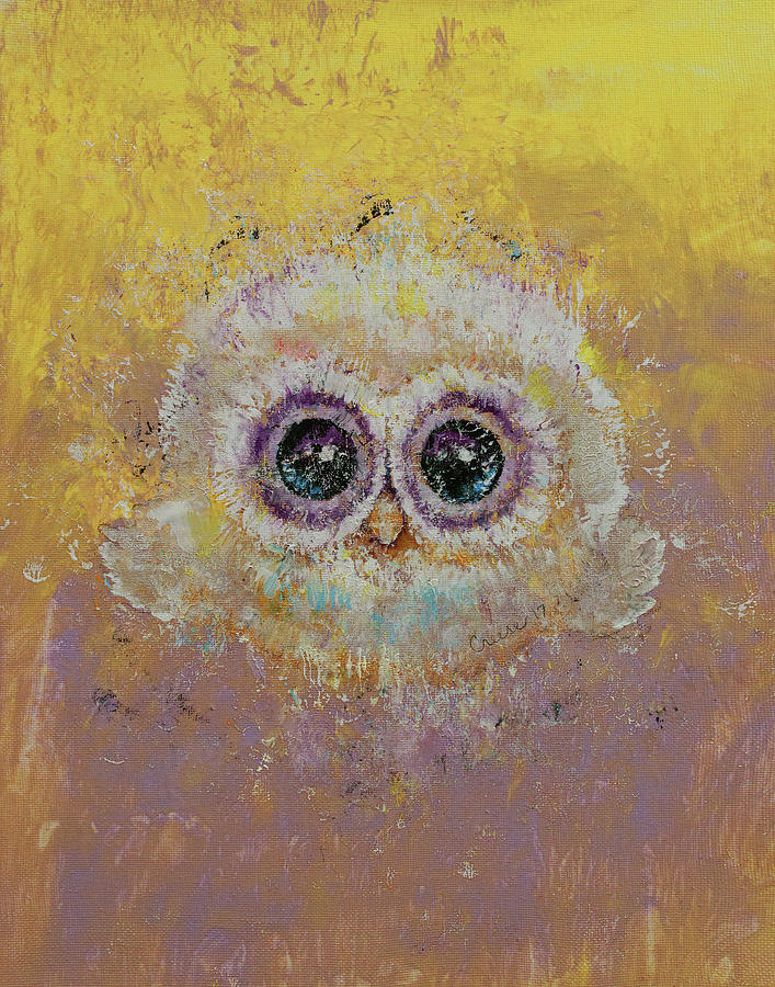 Hoot Painting by Michael Creese