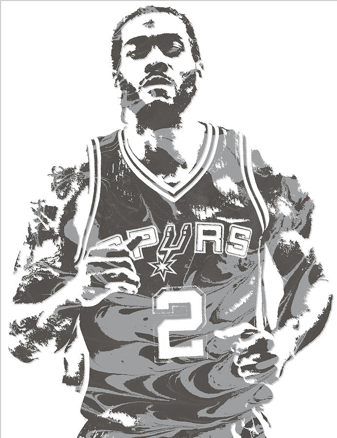 Kawhi Leonard SAN ANTONIO SPURS PIXEL ART 18 Mixed Media by Joe ...