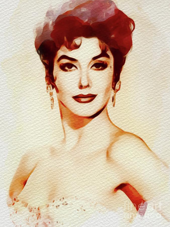 Kay Kendall, Vintage Movie Star Painting
