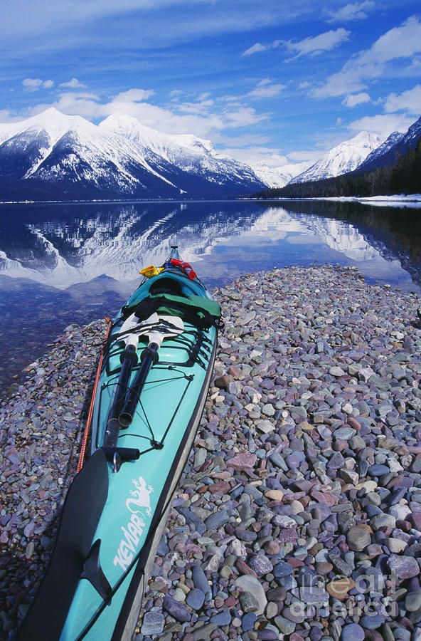 Winter Photograph - Kayak Ashore by Bill Brennan - Printscapes