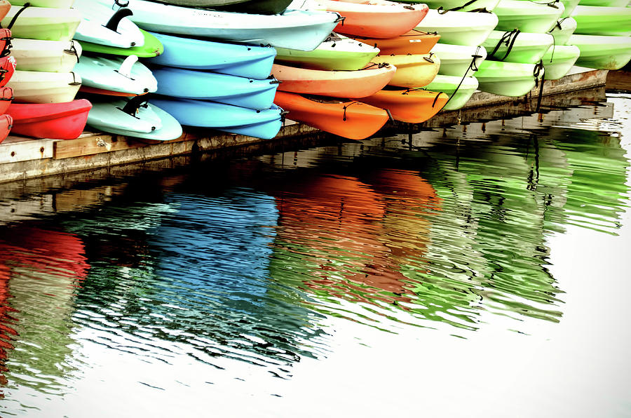 Kayak color Photograph by Wendell Ward