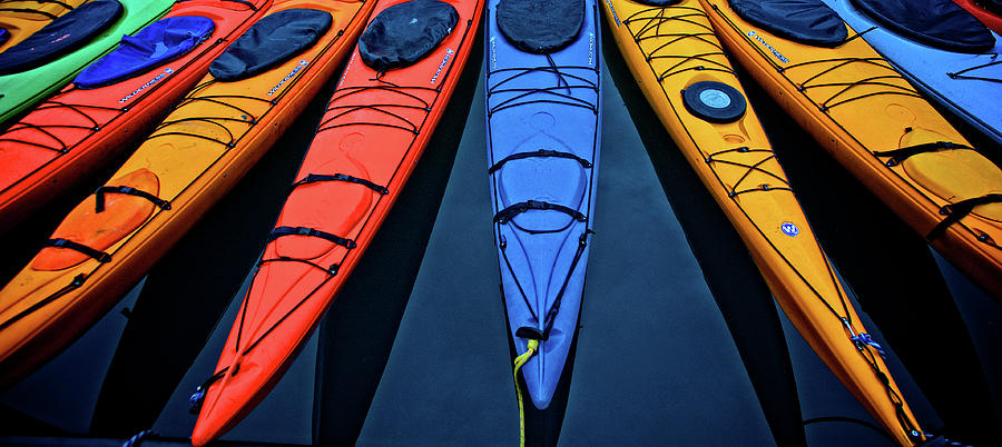 Kayak Colors Photograph by Ed Broberg