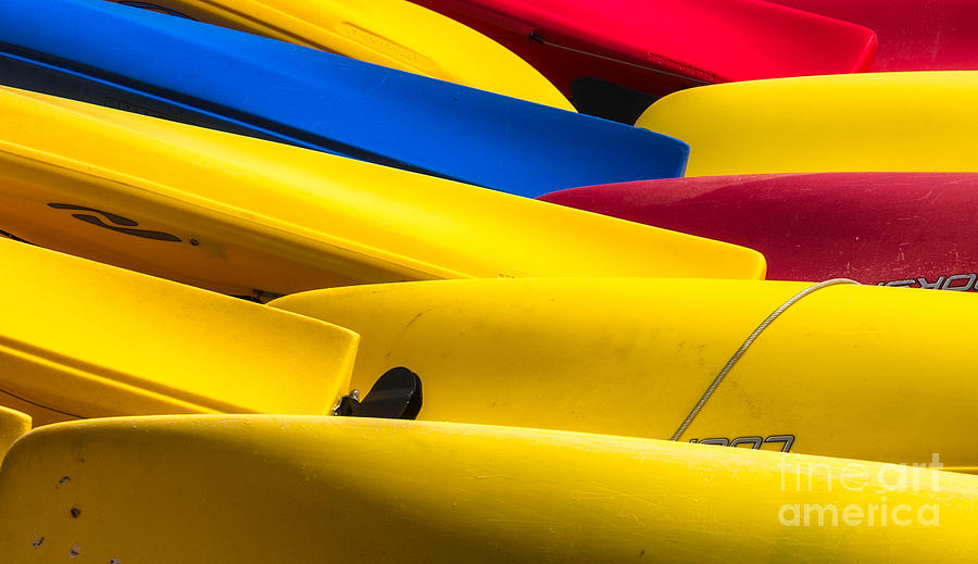 Kayak Crisscross Photograph by Jerry Fornarotto